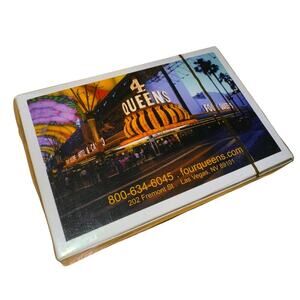 FOUR QUEENS LAS VEGAS CASINO SOUVENIR PLAYING CARDS DECK SEALED NEW IN PLASTIC